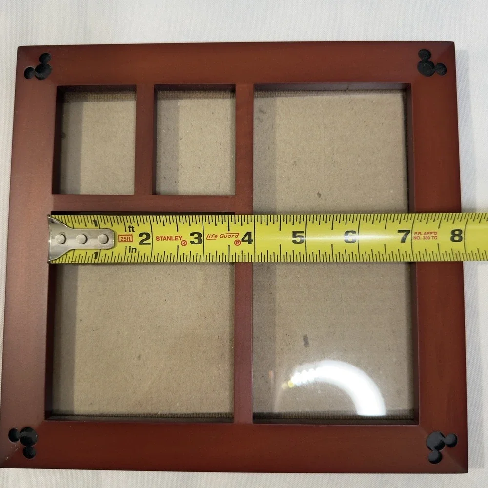Disney Parks Mickey Mouse Multi Photo Collage Picture Frame Thailand Wood